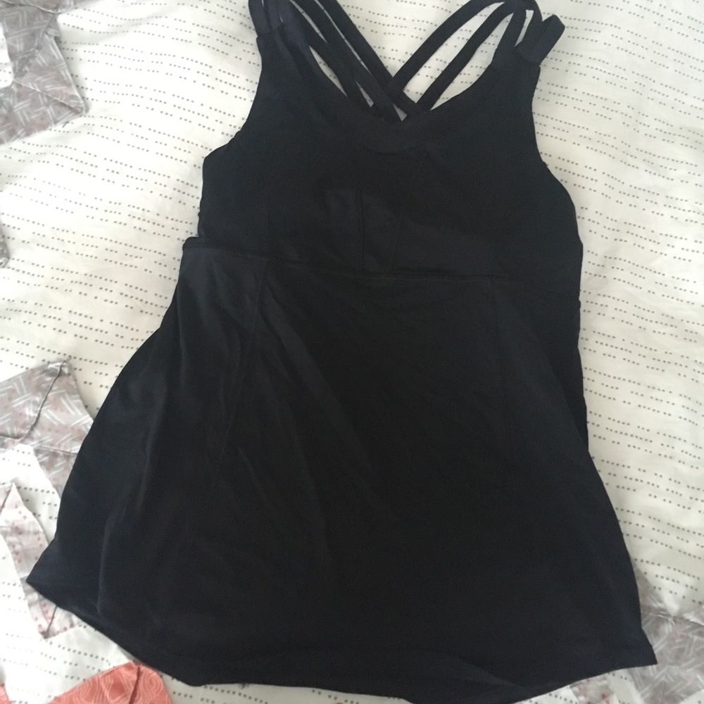 lululemon athletica Black Strappy Tank Top